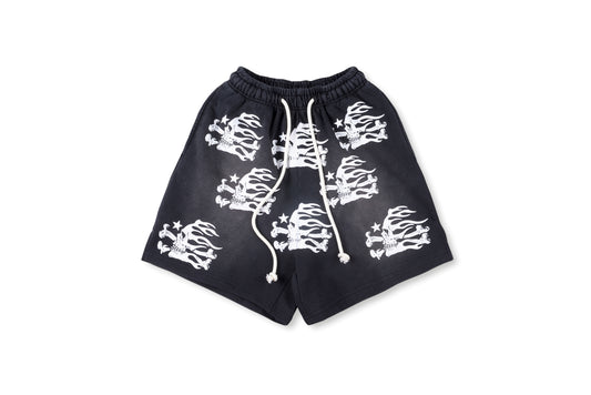 HS Flamed Skulls Shorts